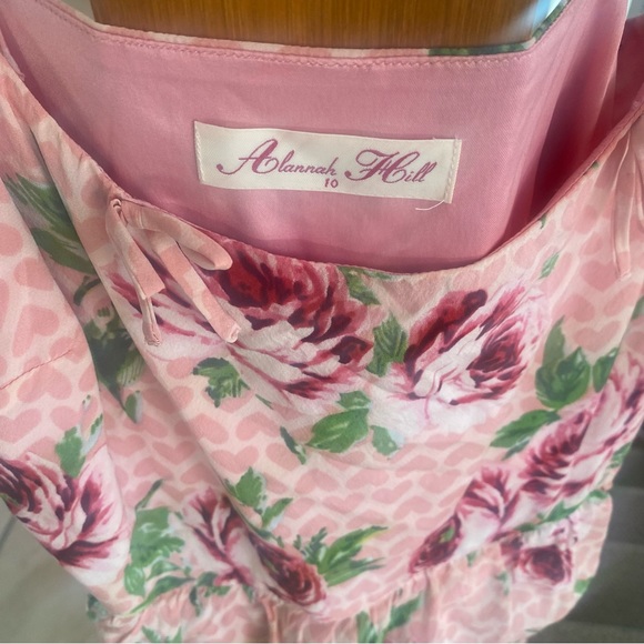 Allanah Hill size 10 pink floral dress - Picture 3 of 5